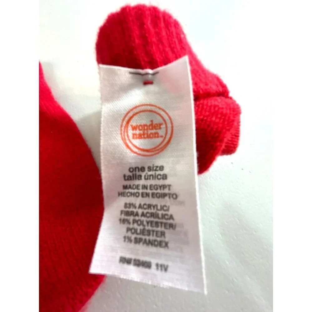Wonder Nation Baby Toddler Mittens Red Size OS